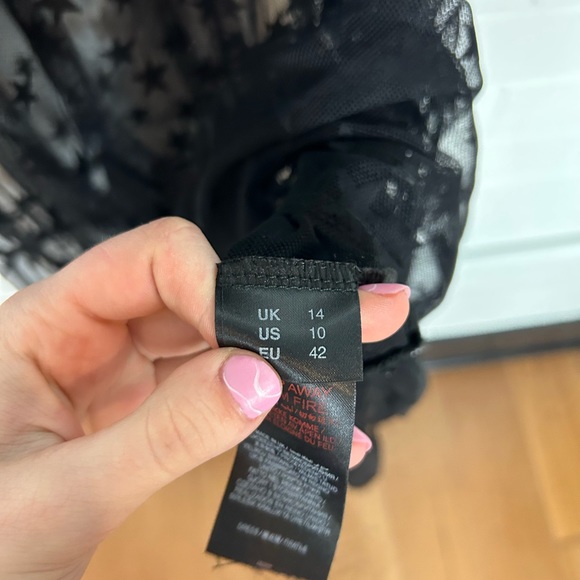 Simply Be Sheer Star Pattern Dress - Picture 5 of 5